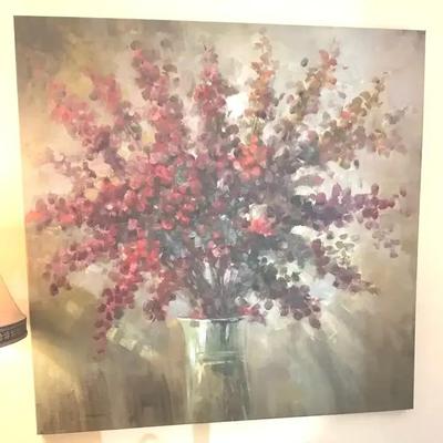 48x48 flowers in A Vase Oil Painting 