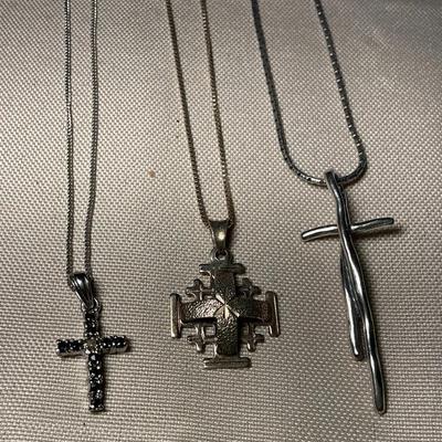 Sterling Silver Cross Necklaces