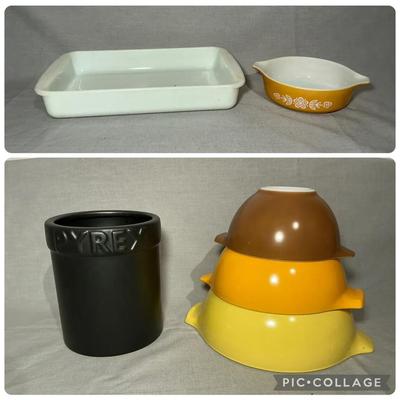 Pyrex Town & County Cinderlla Bowls, Matte Black Untensil Caddy, & More