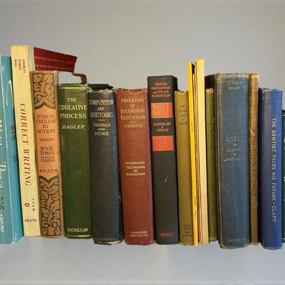 Antique Educational Books & More (LR50)