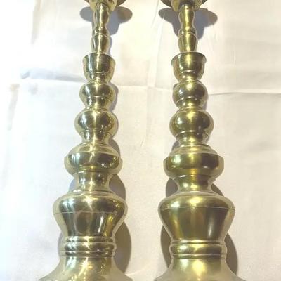 18" Tall Brass Candle Sticks 
