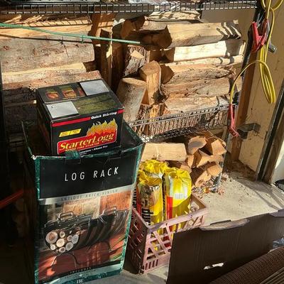 Firewood, Log Rack, Starter Logs