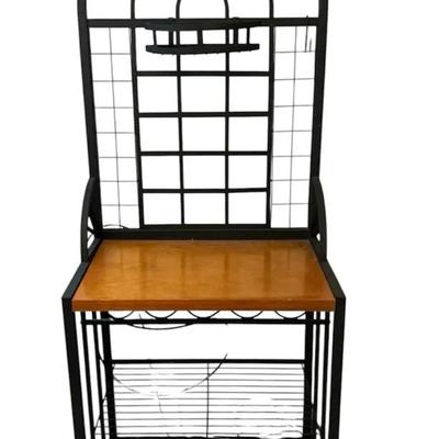 Metal & Wood Baker's Rack