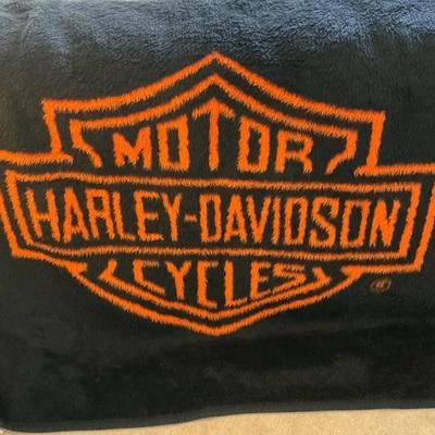 Vintage Harley Davidson 47x57 Throw Blanket 