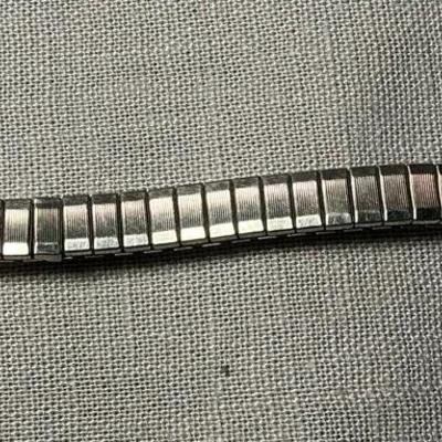 Sterling Silver, Turquoise, & Coral Stretch Watch Band