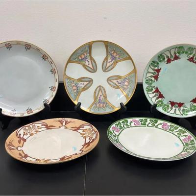 Set Of 5 German & Austrian Decorative Plates