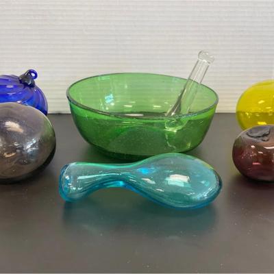 Collection of Colorful Glass