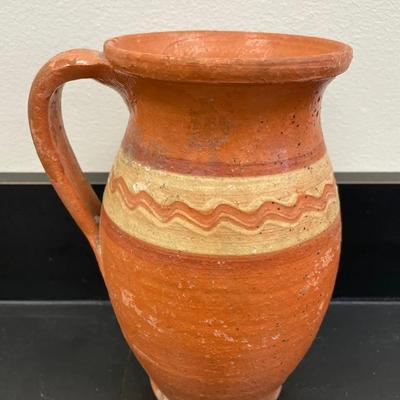 Antique Terracotta Handled Vase