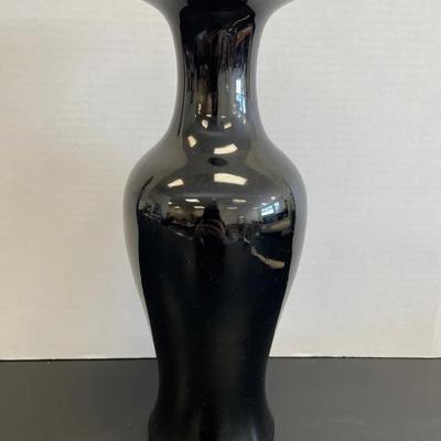 Chinese Mirror-Black Porcelain Vase