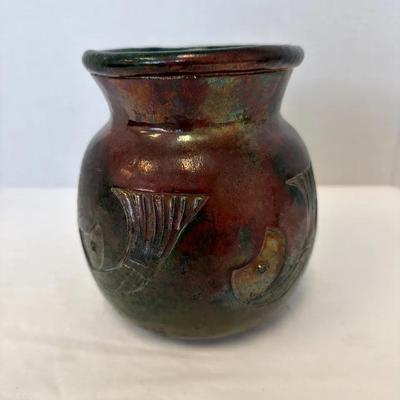Vintage Raku Vase