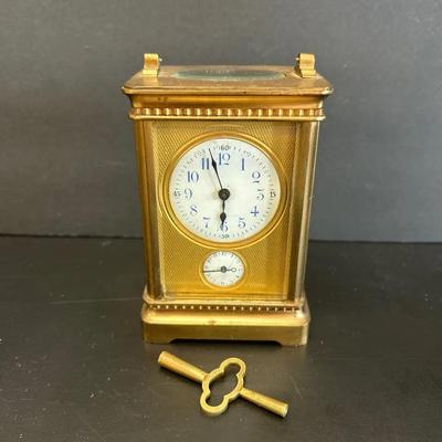 Antique Victorian Style Brass Carriage Clock