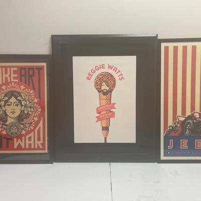 Framed Graphic Poster Art (3)