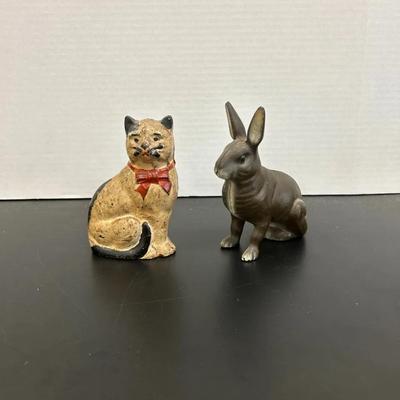 Pair Of Cast-Iron Vintage Banks