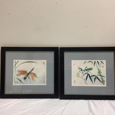 Two Asian Insect Prints