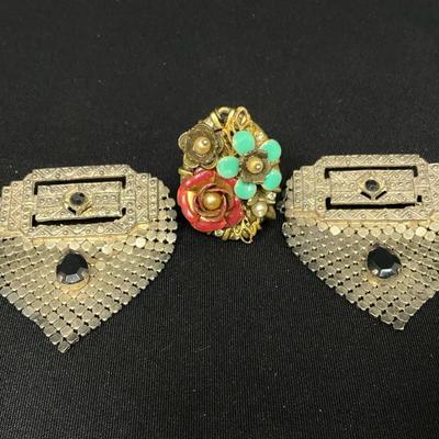 Unique Vintage Brooches And Ring