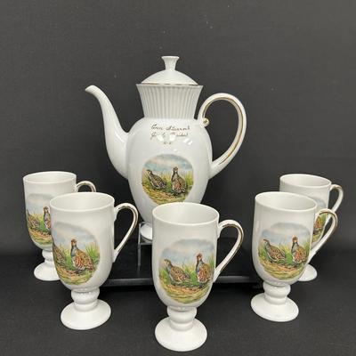 Quail Pitcher + Cups 