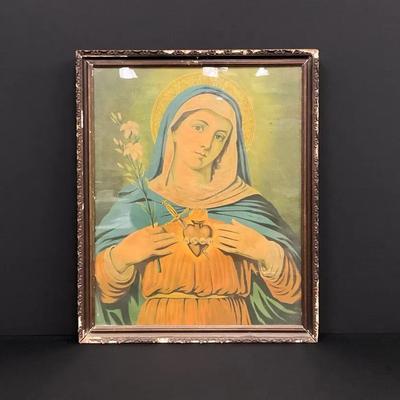 Immaculate Heart Of Mary Framed Print