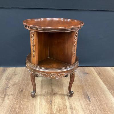 Mahogany Revolving Book Stand