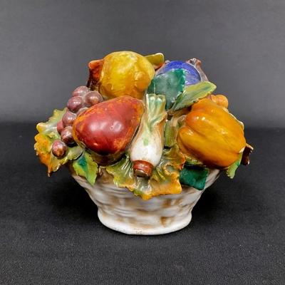 Italian Ceramic Fruit & Vegetable Basket