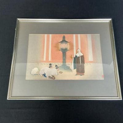 Original Illustrated Biography Of Dengyo Daishi - Lamp