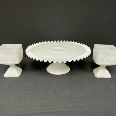 Vintage Milk Glass Decor