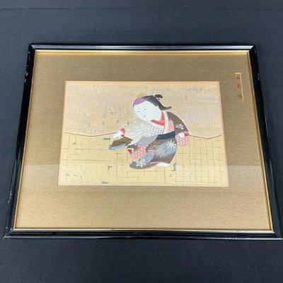 Dancer Signed Original Japanese Woodblock Print