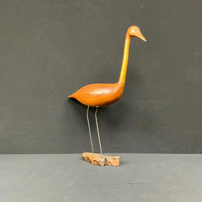 Wooden Bird Sculpture