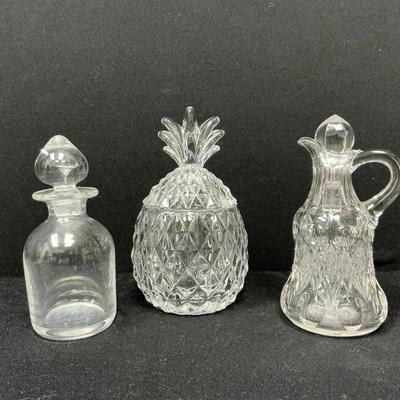 Heisey Glass Plantation Pinapple Marmalade Jar And More