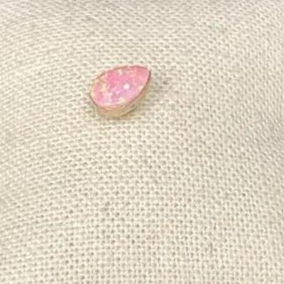 Sterling Silver Pink Opal Gemstone Earring
