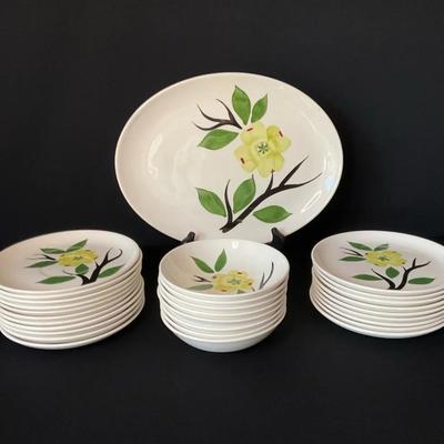 Vintage Dixie Dogwood Dishes by Joni China