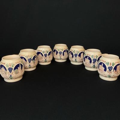 Vintage Gerz German Steins - Castles On The Rhine
