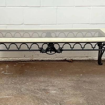 Metal Framed Coffee Table