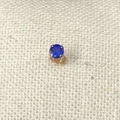 8karat Blue Rhinestone Stud Earring 