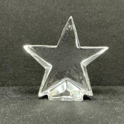 Baccarat Zin Zin Star Paperweight Ornament