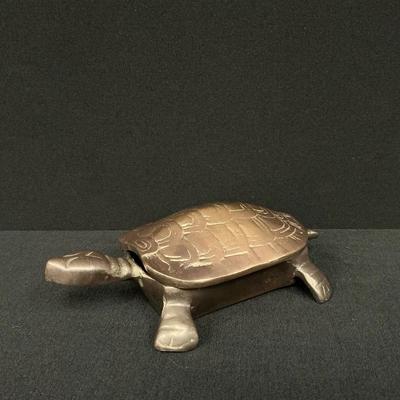 Brass Turtle Trinket Box