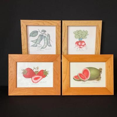 Framed Fruits And Vegetables Prints by Marty Ryne