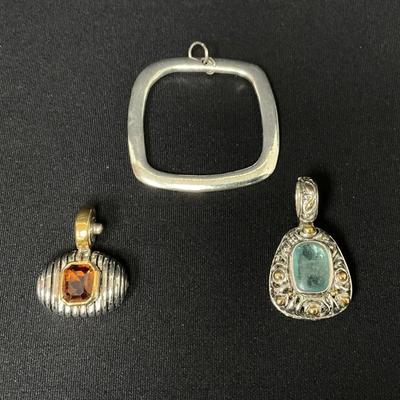 Silver Tone Pendants