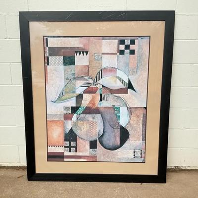 Large Abstract Pears Print By Marlene Healy