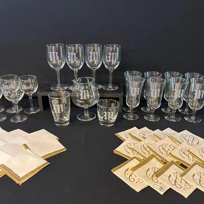 Monogram Barware “M”