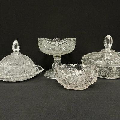 Early American Pressed Glass Items 