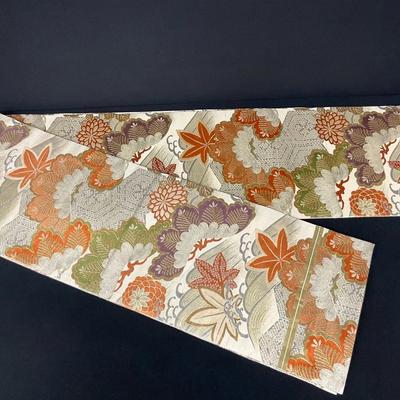 Embroidered Satin Table Runner