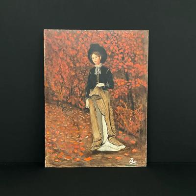 Lady On A Path In The Woods