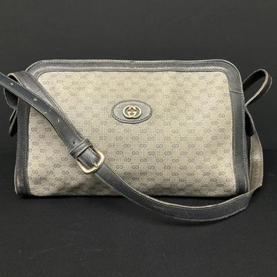 Vintage Gucci Micro GG Canvas Shoulder Bag IV
