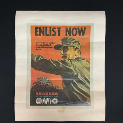 Seabees Enlistment Poster