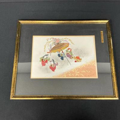 Drum Procession Original Signed Japanese Woodblock Print