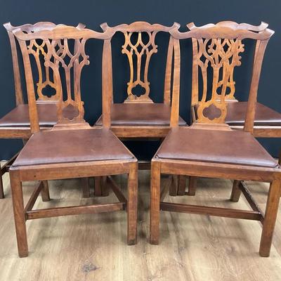 Antique Chippendale - Style Chair Set