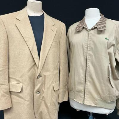 Vintage Lacoste Izod Reversible Jacket And Wool Blazer 