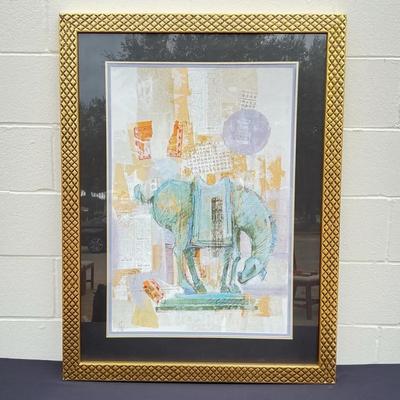 Framed Horse Tang I Print By Jerry Sic