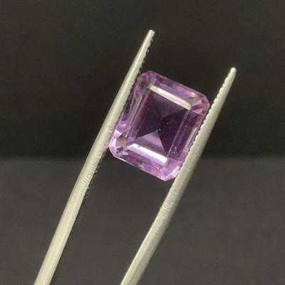 Emerald Cut Ametyst Stone - 2