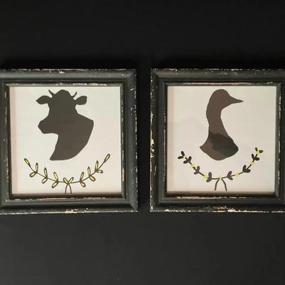 Framed Animal Silhouettes